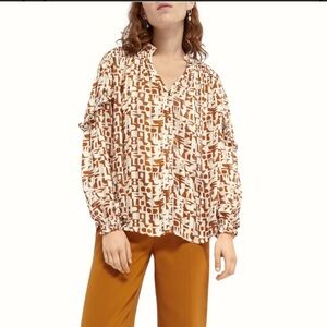 Printed Sheer Shirt